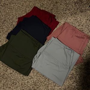 5 pack of colored leggings